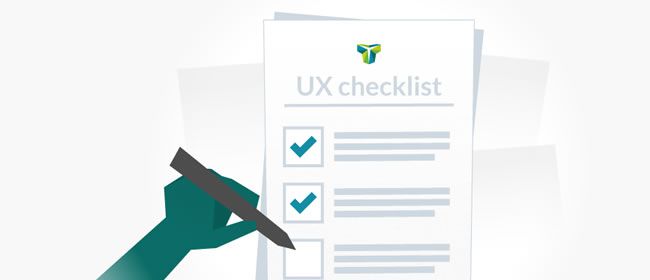checklist of ux design